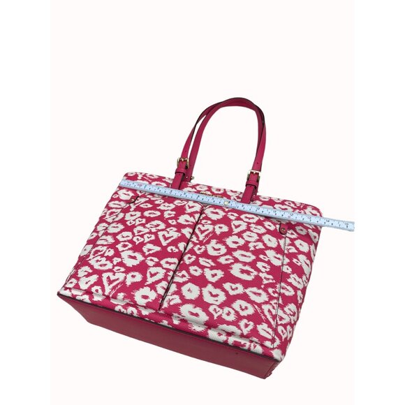 Michael Kors red women’s leather handbag purse clutch medium new SKU 4424 - Picture 14 of 16